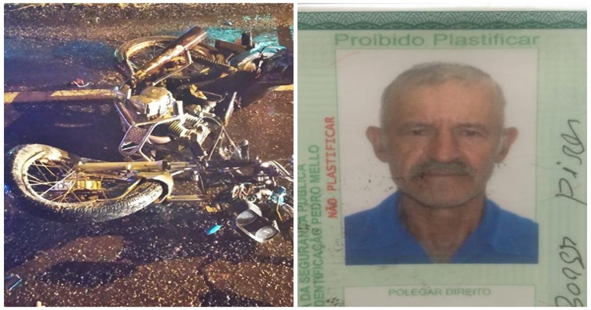 Motociclista invade a contarão e morre ao bater de frente com caminhão
