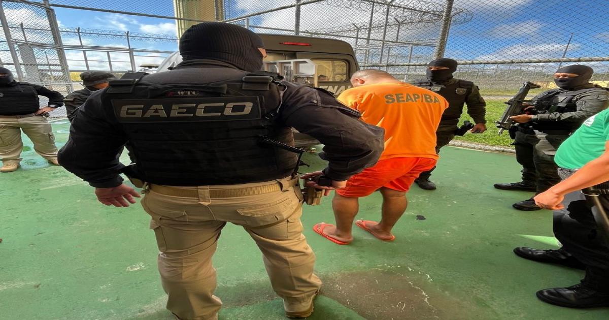Líder de organização criminosa é transferido para presídio de segurança máxima de Serrinha