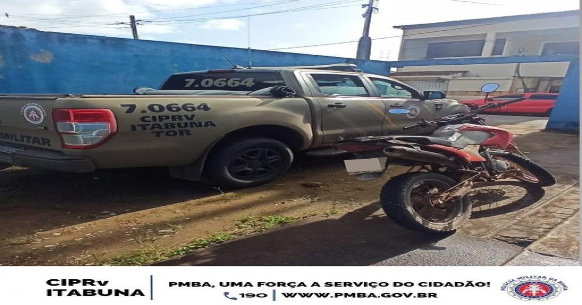 Moto com motor trocado é crime e o caso foi para na delegacia de Santa Luzia