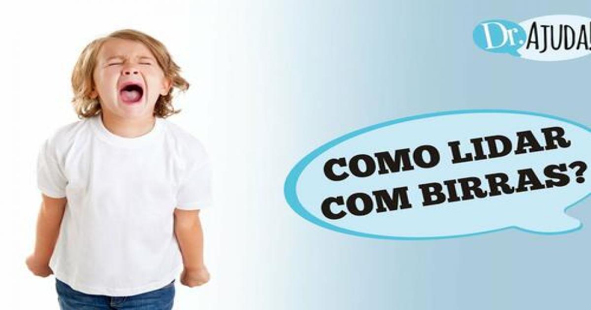 Como lidar com as birras de crianças?