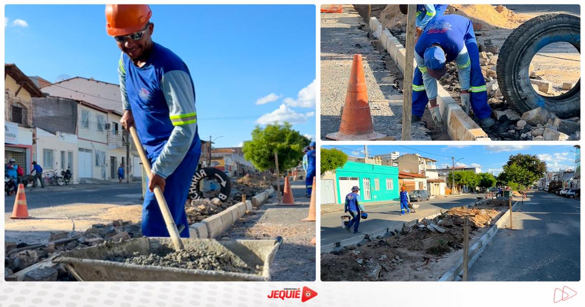 Prefeitura de Jequié inicia obras de modernização urbana da Avenida Santa Luzia, com plantio de novas árvores e projeto paisagístico