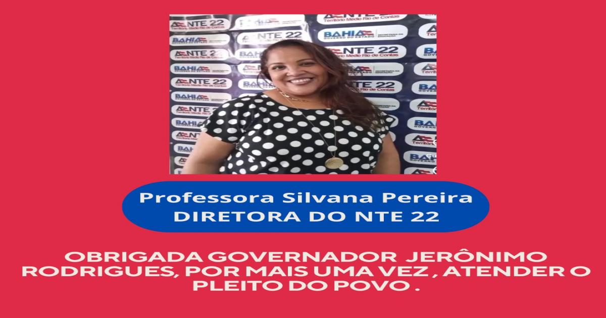 Silvana Pereira é nomeada diretora do Núcleo Territorial de Educação 22