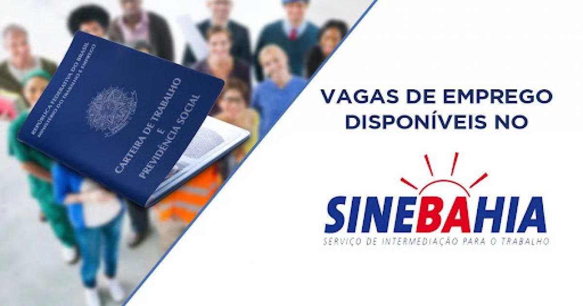 Vagas de empregos no SineBahia