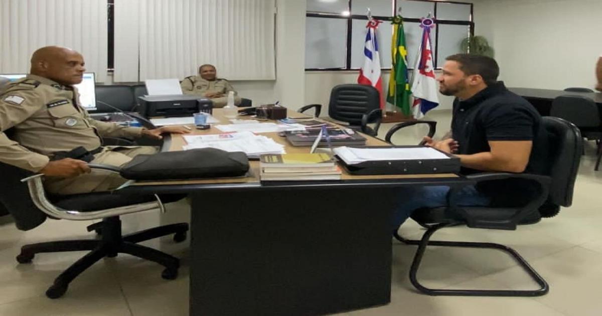 Vereador Bui Bulhões se reuniu com o comando do 19BPM pedindo mais segurança para a região de Florestal