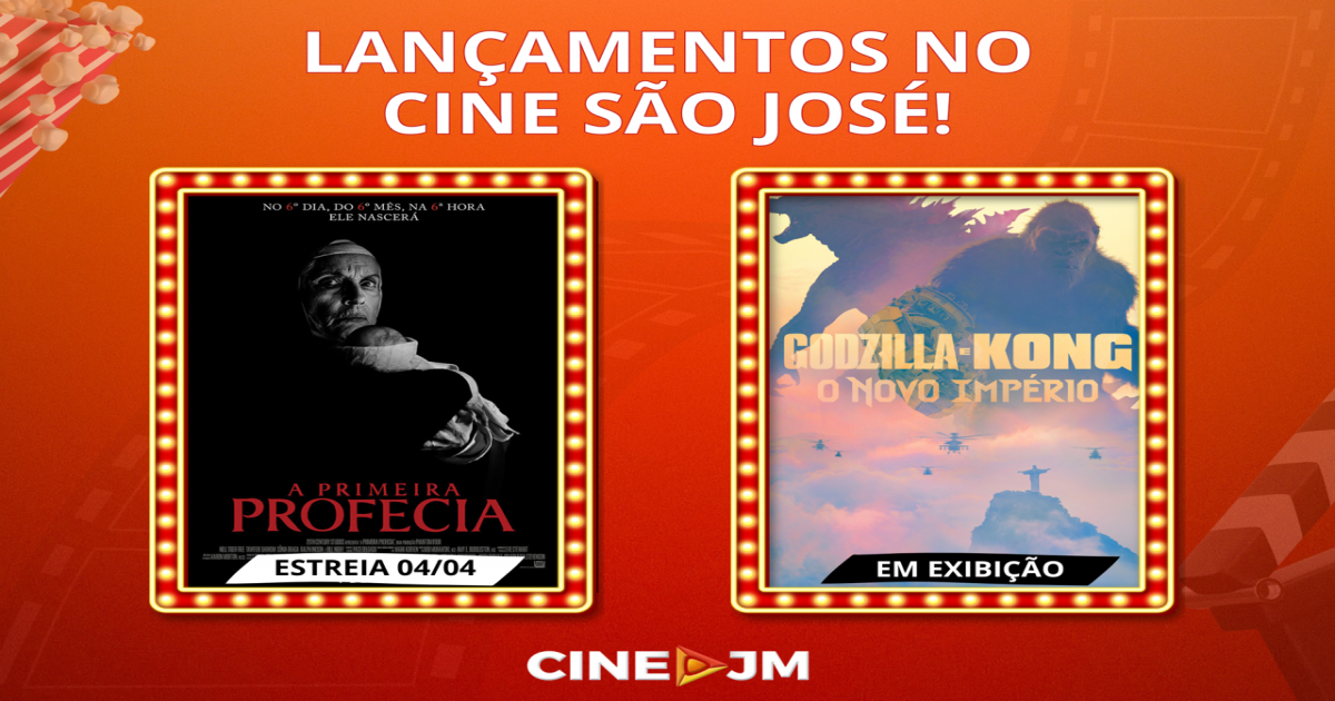 COMEÇANDO ABRIL COM ESTREIA NO CINE SÃO JOSÉ!