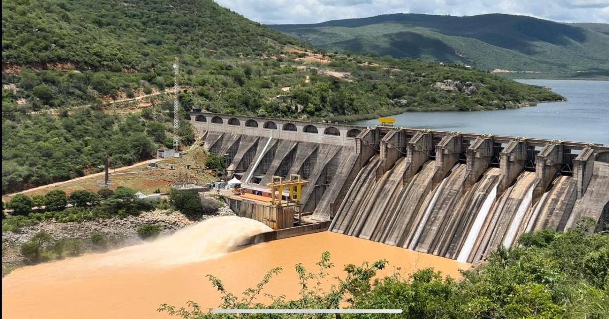 Boletim informativo sobre a vasão de água na Barragem da Pedra