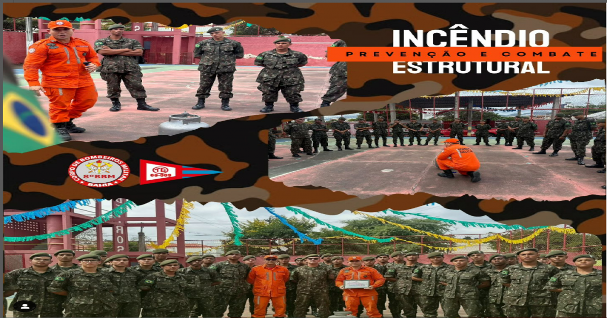 Instrução de Combate à Incêndio aos atiradores do Tiro de Guerra