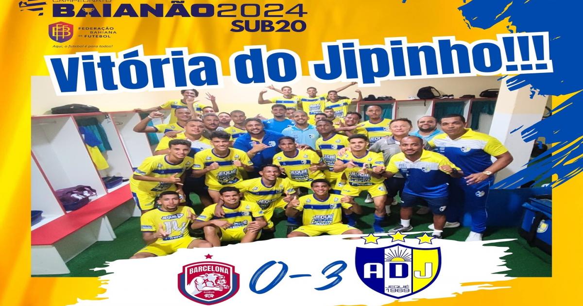 Jipinho atropela o Barcelona e vence a primeira partida no baianão sub 20