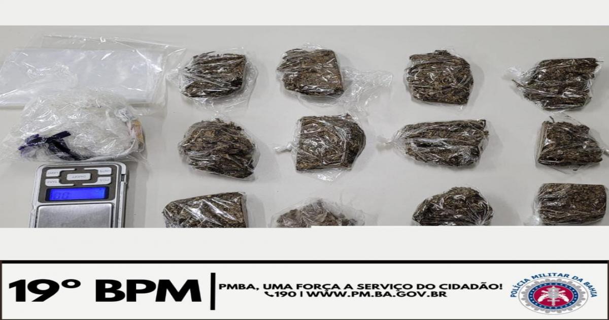 Jaguaquara: polícia prende traficante com drogas escondidas nas calças