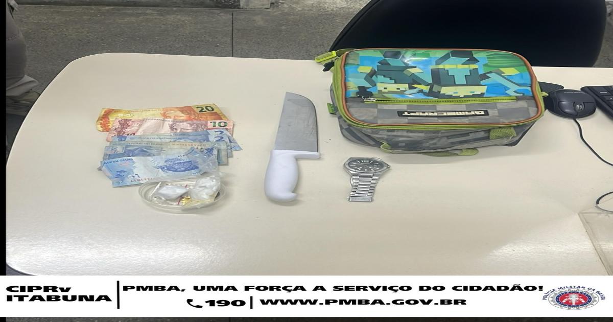 Itabuna: traficantes vendia drogas escondida em mochila infantil