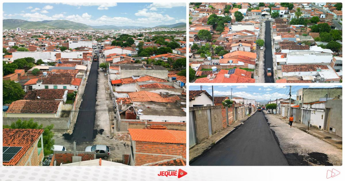 Prefeitura de Jequié acelera programa de pavimentação e obras chegam a novas ruas do Conjunto Prodecor e do Inocoop