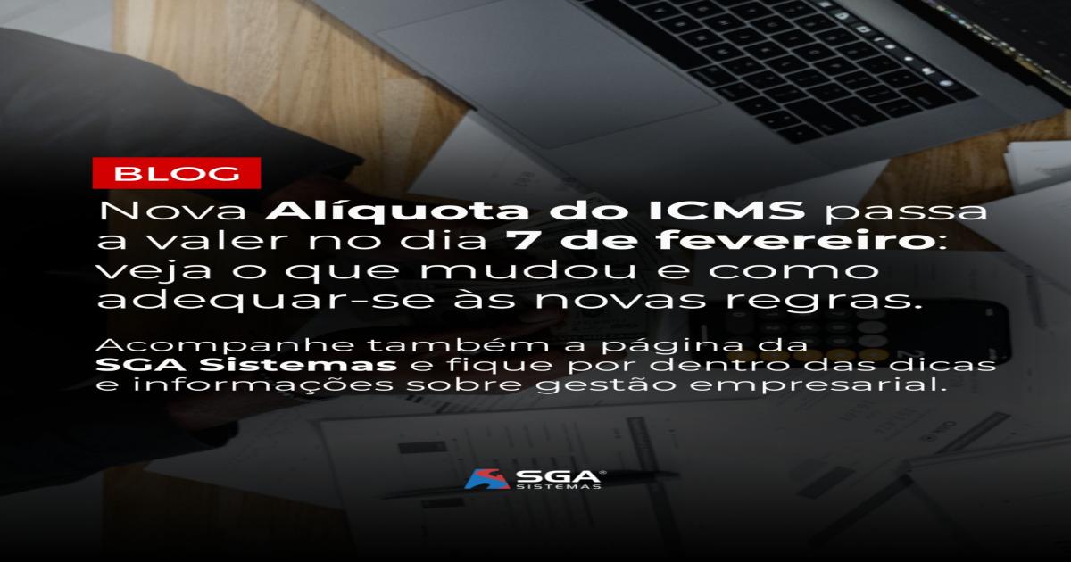 Ajuste de alíquota geral do ICMS em 2024