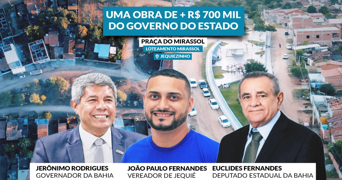 Vereador João Paulo comemora entrega da Praça do Loteamento Mirrasol , investimento de R$ 700 mil do Governo do Estado através da emenda do deputado E