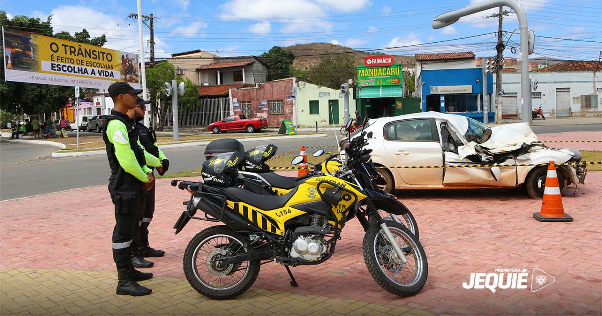 Jequié registra queda de 37% em acidentes com mortes no trânsito