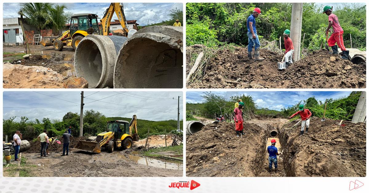 Prefeitura de Jequié segue investindo na ampliação dos sistemas de drenagem pluvial do município contemplando Amaralina e KM 3