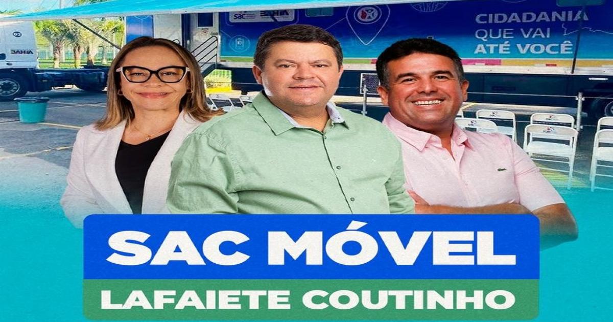 SAC móvel estará em Lafaiete Coutinho dia 26 de abril