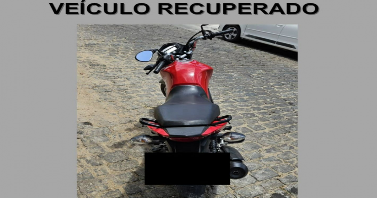 Moto roubada foi reconhecida através das câmeras de segurança em Jequié