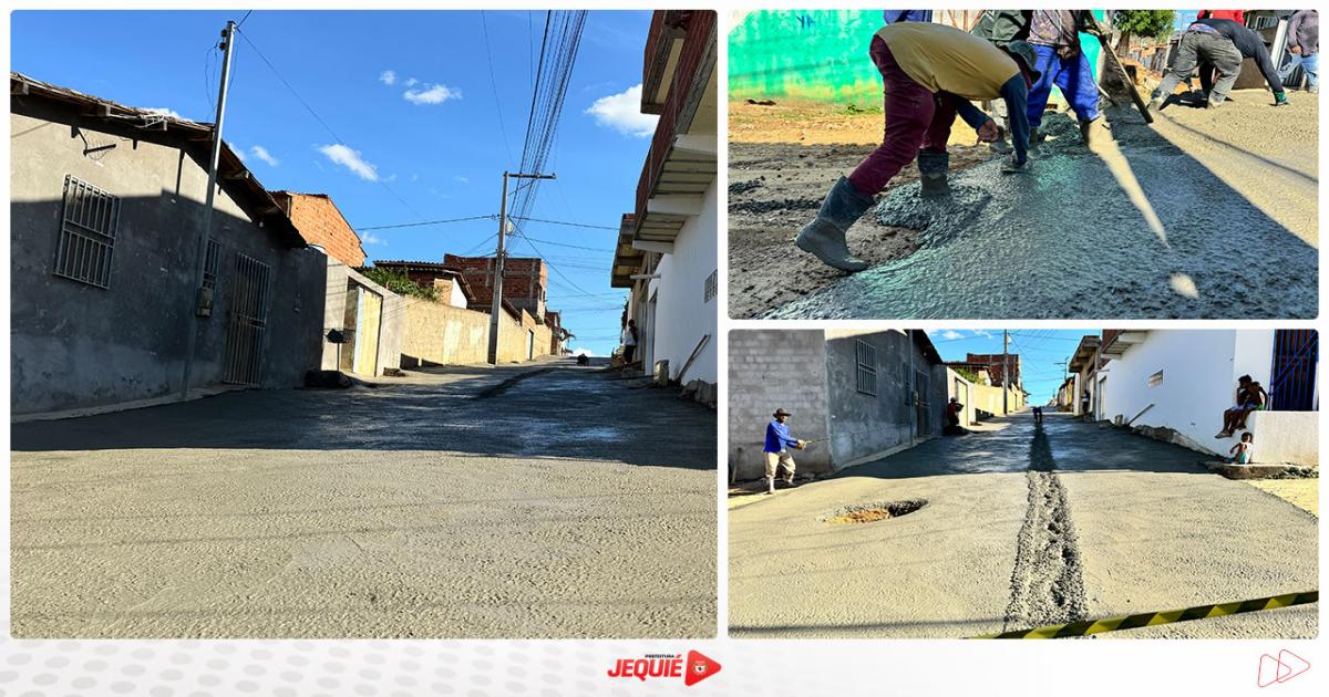 Prefeitura de Jequié inicia obras de pavimentação em concreto usinado no Loteamento Vila Vitória