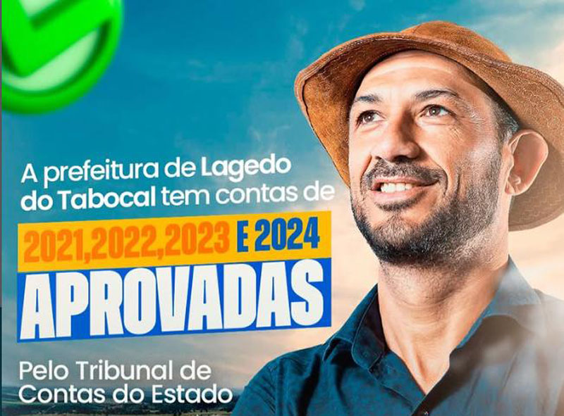 Contas da Prefeitura de Lajedo do Tabocal são aprovadas pelo TCE de 2021 a 2024