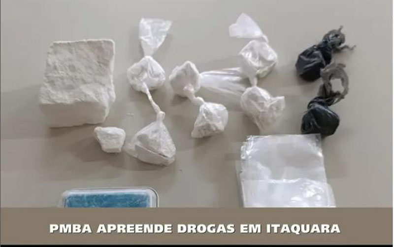 Polícia Militar prende homem por tráfico de drogas em Itaquara