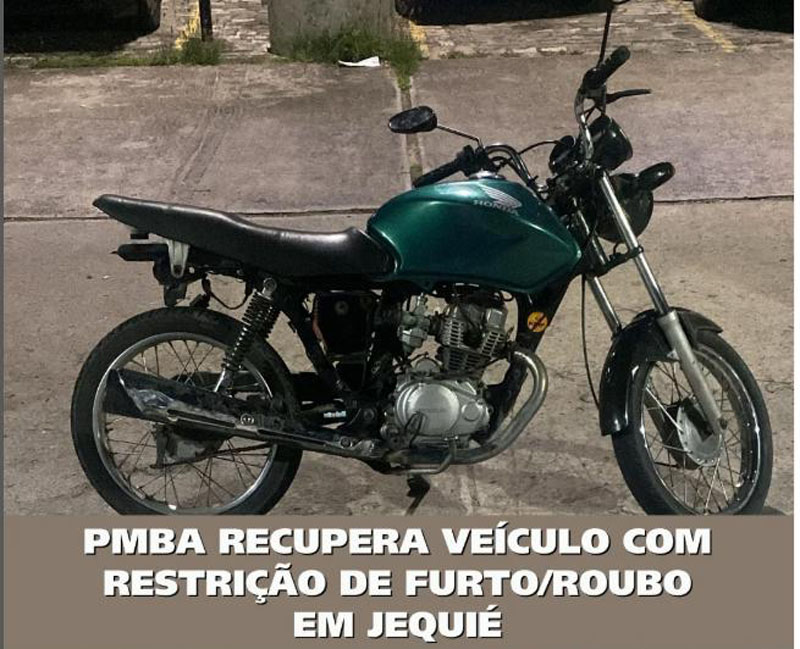 Motoqueiro tentou resistir a abordagem da Rondesp e foi preso com moto roubada Motoqueiro tentou resistir a abordagem da Rondesp e foi preso com moto roubada