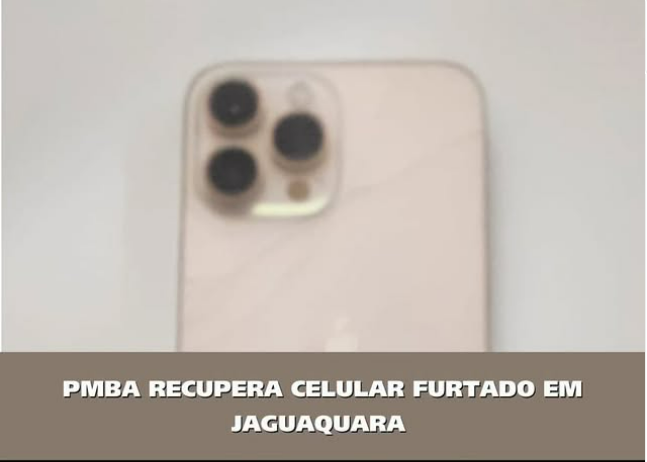 Jaguaquara | Câmaras flagraram o furto de um iphone 13 pro max