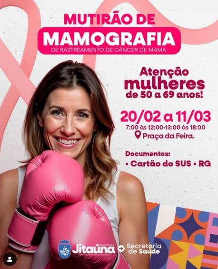 Mutirão de mamografia chega a Jitaúna: dezenas de mulheres serão atendidas