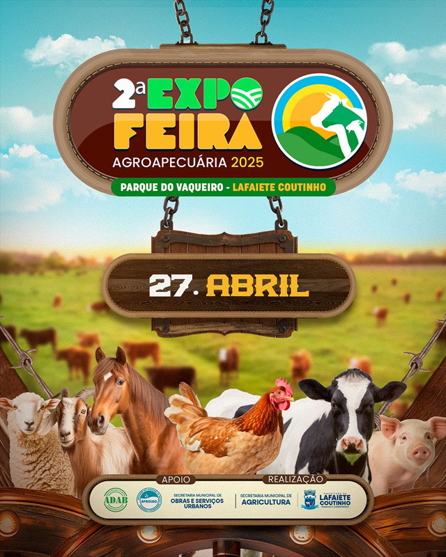 Lafaiete Coutinho se prepara para a 2ª ExpoFeira Agropecuária no Parque do Vaqueiro