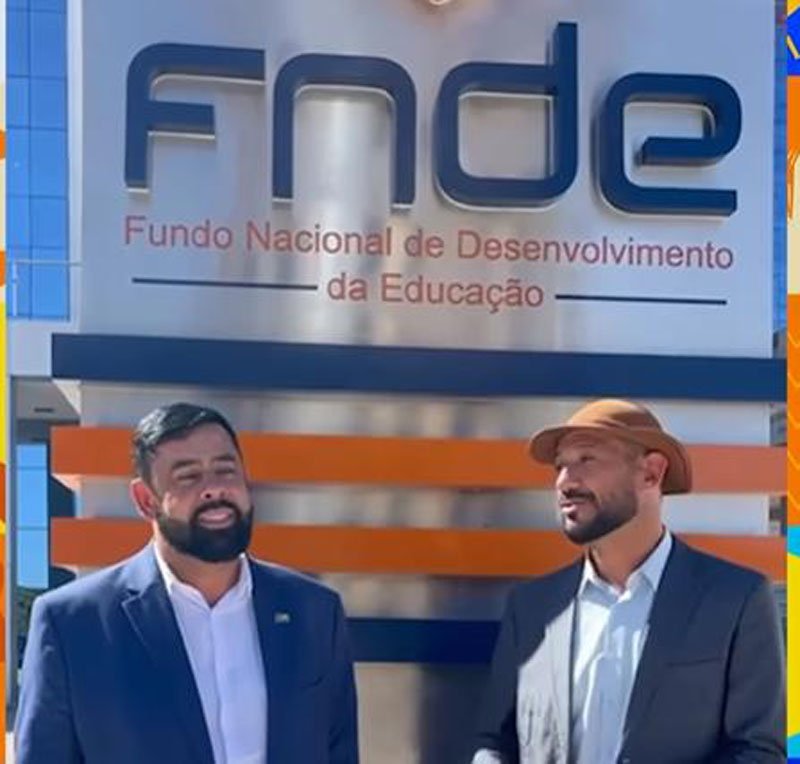 Prefeito Marquinhos busca retomada de obra da creche em visita ao FNDE, em Brasília