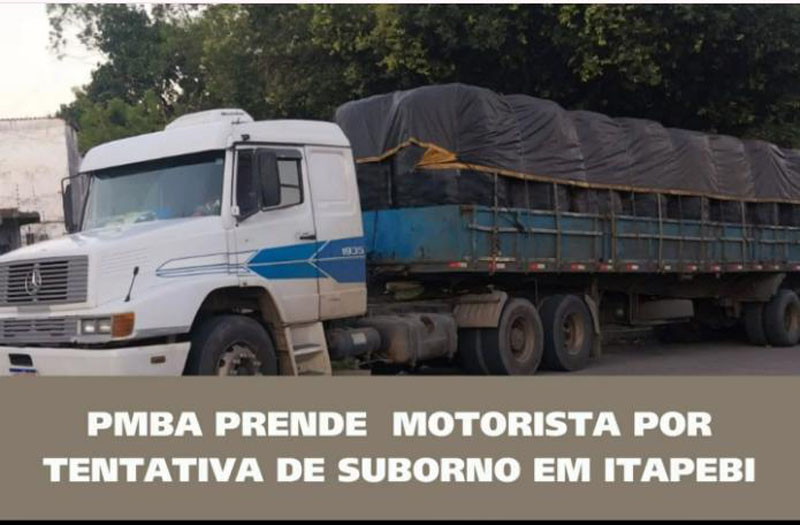 Caminhoneiro é preso por tentar subornar policial em rodovia estadual