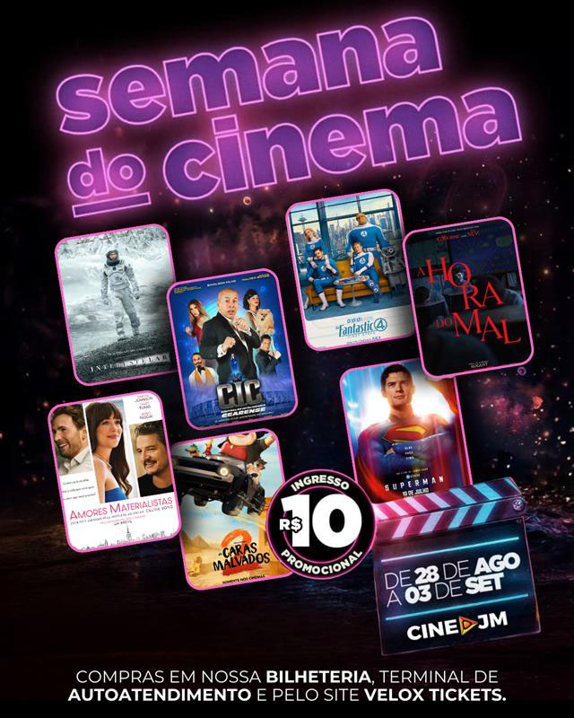 SEMANA NACIONAL DO CINEMA É NA SÃO JOSÉ VILA GOURMET
