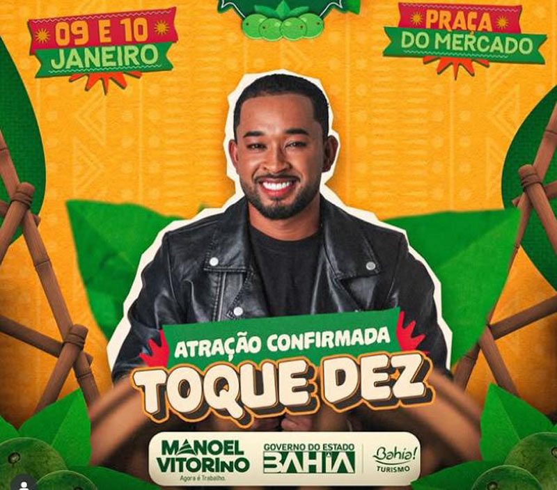 Manoel Vitorino | Confirmada Festa do Umbu; primeira atração foi anunciada pelo prefeito Vinicios Costa