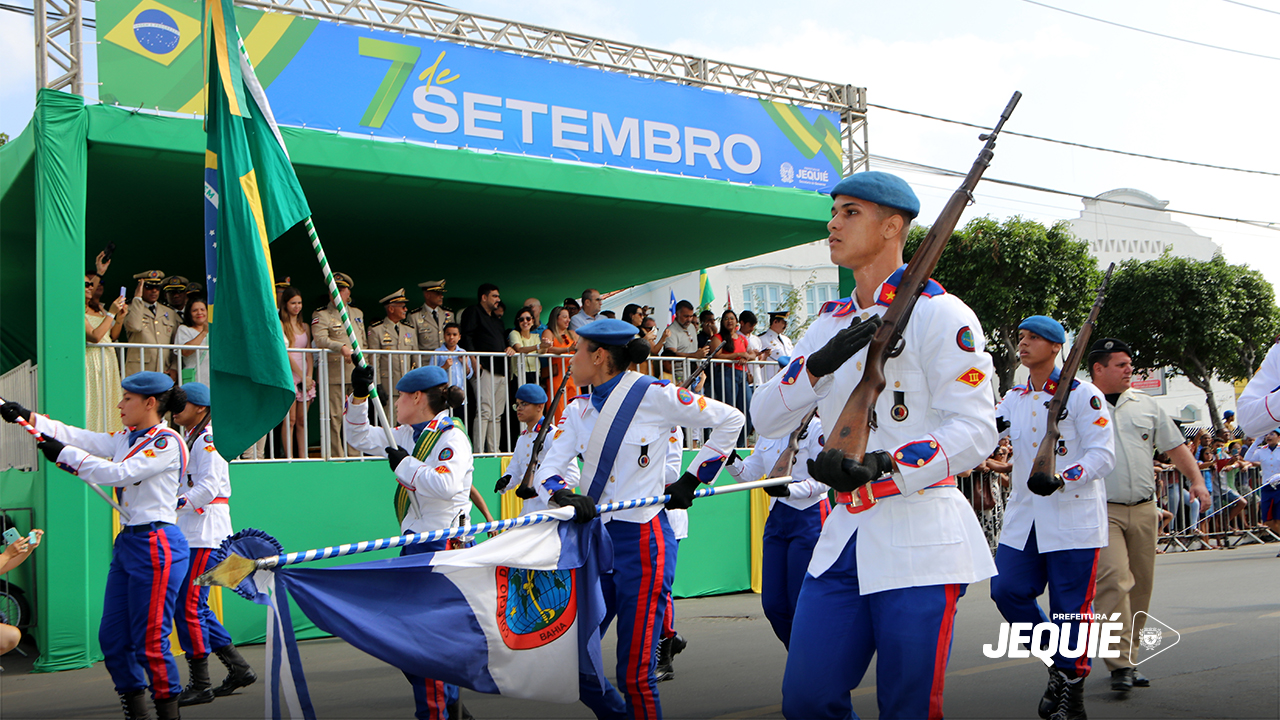 Prefeitura de Jequié e forças de segurança promovem desfile de 7 de Setembro Prefeitura de Jequié e forças de segurança promovem desfile de 7 de Setembro
