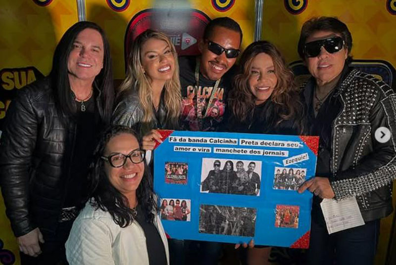 Jequiense realiza sonho de conhecer a banda Calcinha Preta com apoio do vereador Gilvan