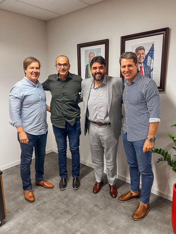 Hassan e Zé Cocá reúnem-se com Adolpho Loyola e anunciam nova agenda de Jerônimo, com inaugurações e novas obras em Jequié