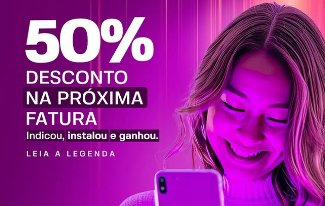 Sudoeste Fibra l Indique um amigo e ganhe 50% na próxima fatura