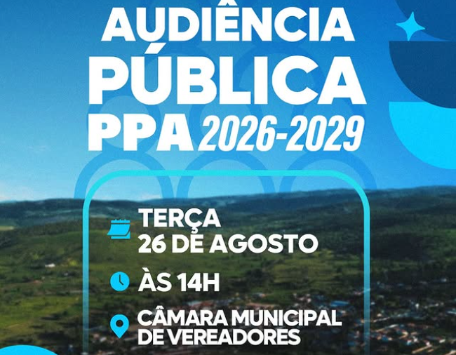 Lafaiete Coutinho | Audiência Pública - PPA 2026-2029 Lafaiete Coutinho | Audiência Pública - PPA 2026-2029