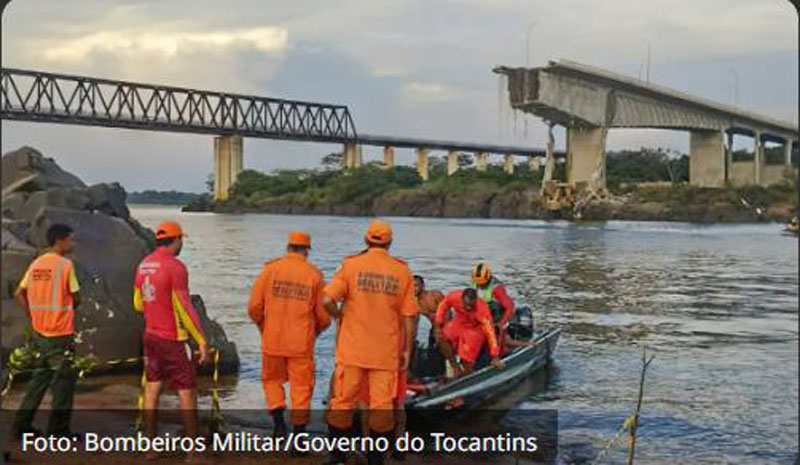 Queda da Ponte Juscelino Kubitschek de Oliveira afeta economia da região Queda da Ponte Juscelino Kubitschek de Oliveira afeta economia da região