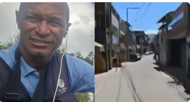Repórter da TV Bahia é ameaçado por traficante durante cobertura no Nordeste de Amaralina, em Salvador