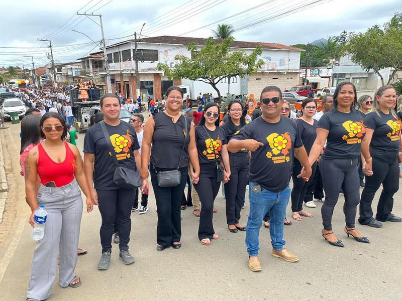 Caminhada do Maio Laranja mobiliza comunidade em Itagi Caminhada do Maio Laranja mobiliza comunidade em Itagi