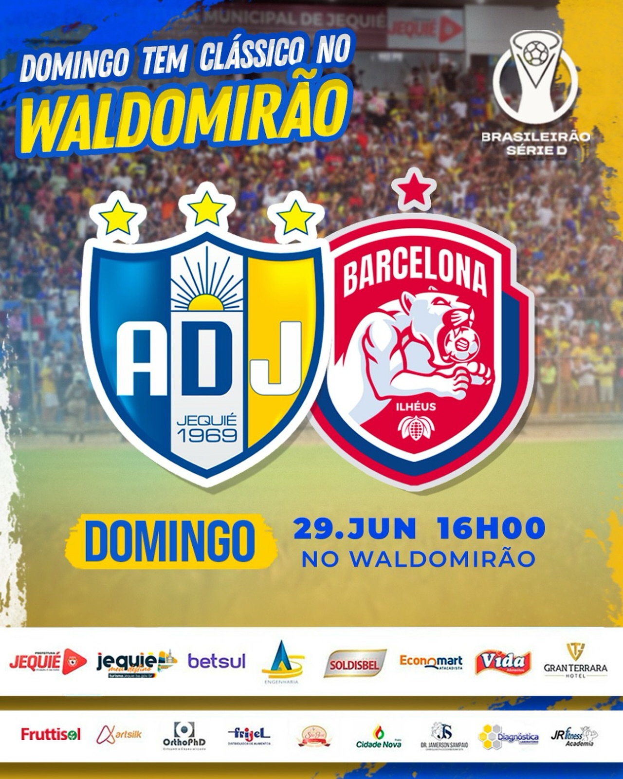 ADJ recebe o Barcelona pela 10° rodada do Brasileirão D