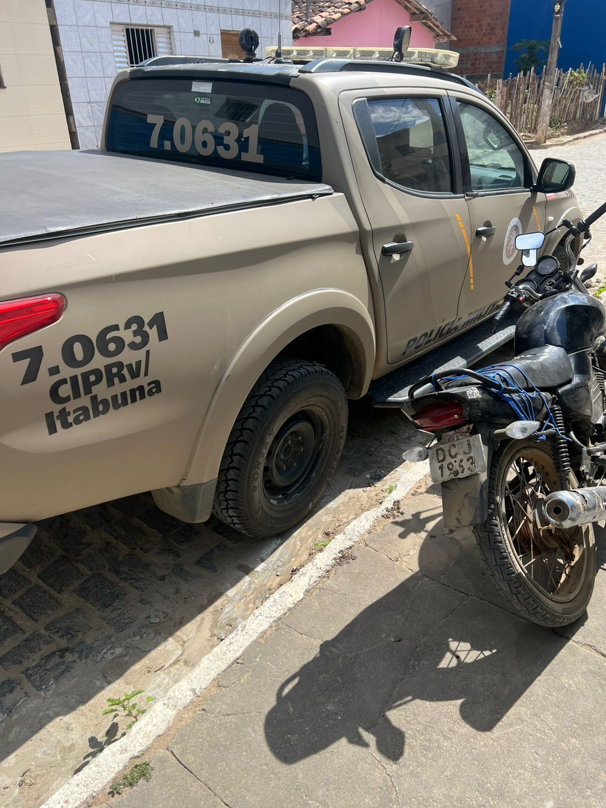 Motocicleta com motor adulterado é apreendida na BA-130, em Japomirim