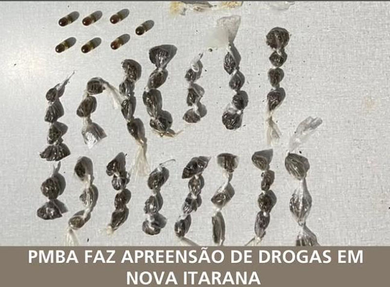 Nova Itarana | Operação Mapeamento resulta na apreensão de drogas e munições em área de matagal Nova Itarana | Operação Mapeamento resulta na apreensão de drogas e munições em área de matagal