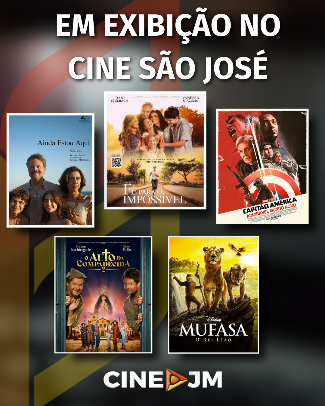 CINE SÃO JOSÉ | Confira os filmes da semana