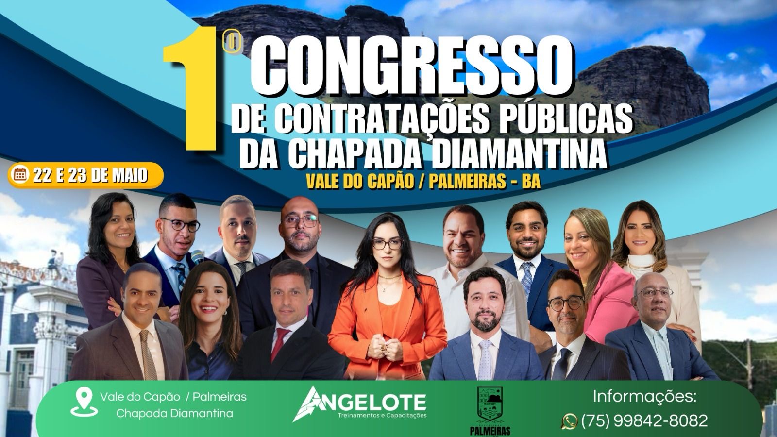 1º Congresso de Contratações Públicas da Chapada Diamantina reunirá os maiores especialistas do Brasil