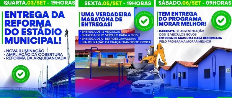 Prefeitura de Jitaúna entregará a população 12 veículos novos, casa reformada, laboratório entre outras obras Prefeitura de Jitaúna entregará a população 12 veículos novos, casa reformada, laboratório entre outras obras