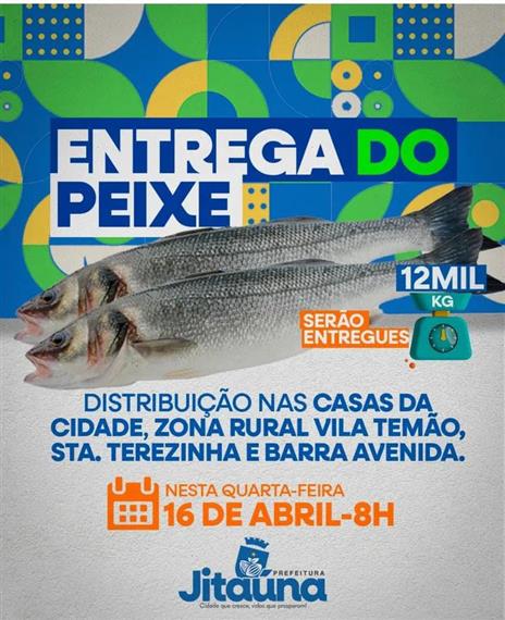 Prefeito de Jitaúna, Marcelo Pecorelli anuncia entrega de peixes para a Semana Santa