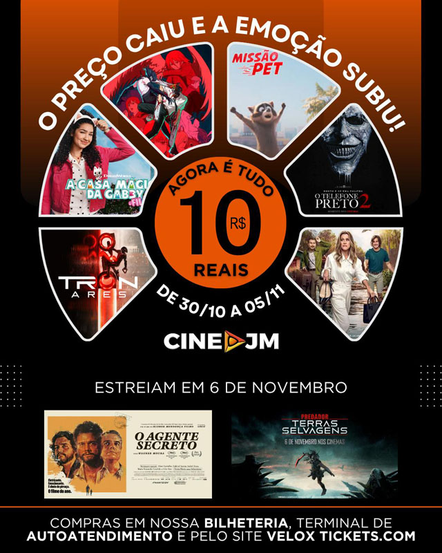 O preço caiu, mas a emoção subiu no  Cine São José!