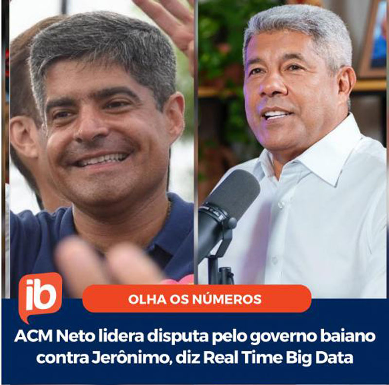 ACM Neto liderar as pesquisas para governador da Bahia