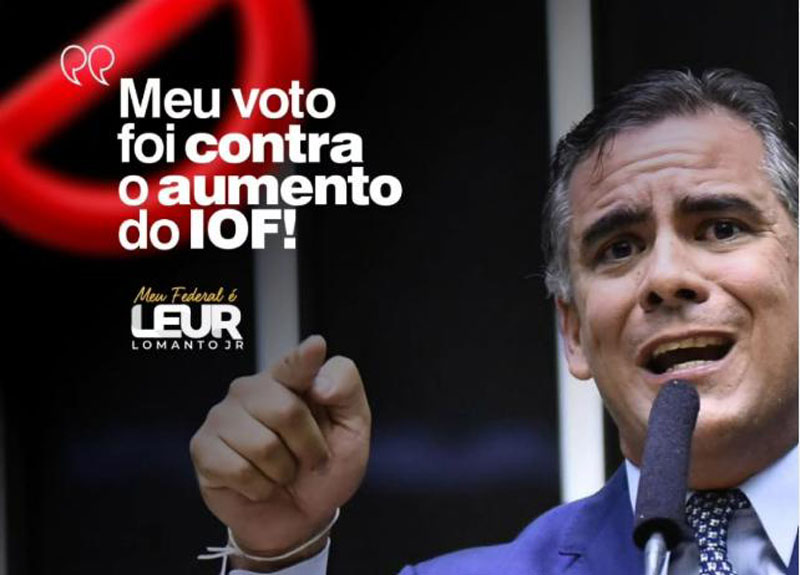 Leur Lomanto Jr. vota contra aumento do IOF na Câmara dos Deputados